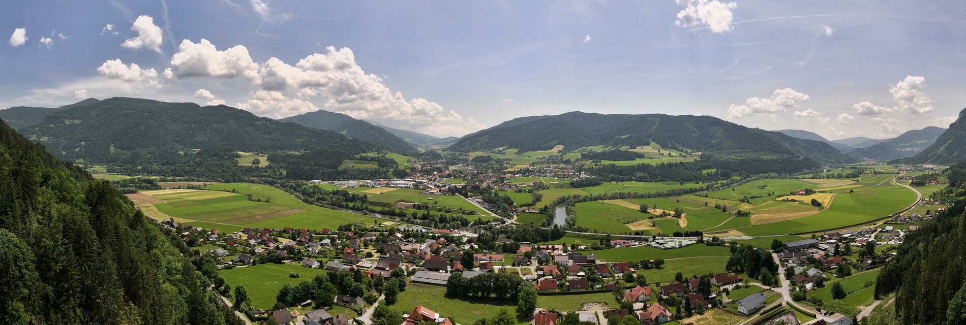 Panoramablick Seetaler Alpen