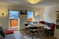 Apartment with living room , balcony and kitchenette
