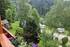 summer view on the campground