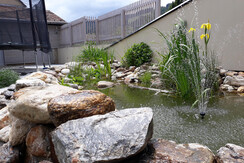 Pilgerherberge Fewo klein Blick auf den Fischteich
