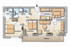Grundriss App. Ennstal