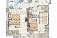 Grundriss App. Sinabell