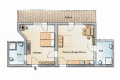 Grundriss App. Rossbrand