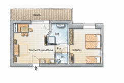 Grundriss App. Golling