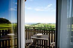 Aussicht Doppelzimmer mit Balkon Stammhaus