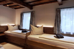 Bedroom with four beds