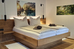 Bedroom with four beds