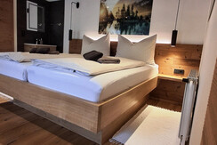 Bedroom with four beds