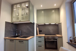 First kitchen in the apartment for 4-5 people