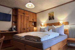 Second bedroom with double bed.