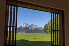 Das Schmiedgut, Bad Aussee, Ausblick zum Loser