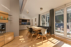 Kitchen and dining area