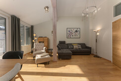 Living area with TV