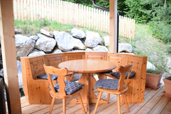 Sitzecke auf der Terrasse
