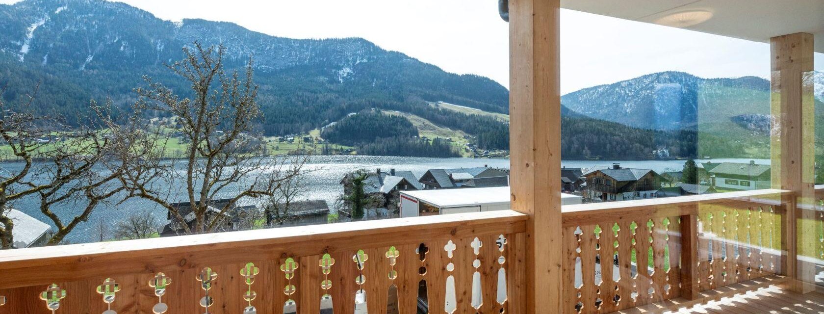 Seepanorama Apartment, Grundlsee, Balkon