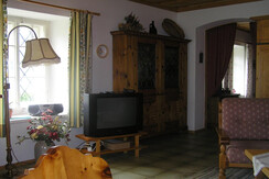 Seevilla Speil, Grundlsee, Wohnzimmer mit Blick