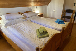 Schlafzimmer erster Stock Ferienhaus Jöbstl
