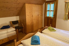 Schlafzimmer erster Stock Ferienhaus Jöbstl