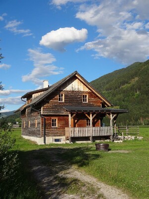 Blockhütte im Naturpark Sölktäler Biobauernhof Sch