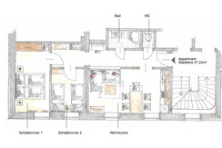 Appartement Stadtblick - Skizze