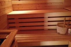 Sauna im Feriendorf Stodertraum