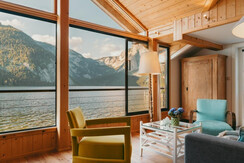 Strandcafe Hideaway 1 Wohnzimmer