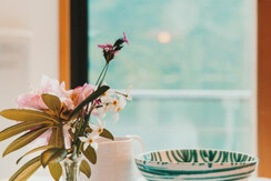 Strandcafe Hideaway 1 Wohnzimmer