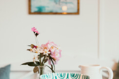 Strandcafe Hideaway 1 Wohnzimmer