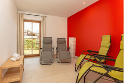 Loungers in the wellness area