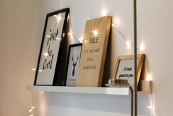 Interior detail in the living area