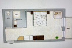 Doppelzimmer mit Balkon KAT 1