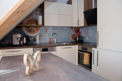 Kitchen with decorative element