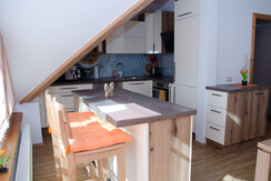 Counter in the kitchen