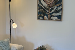 Leseecke mit Leselampe