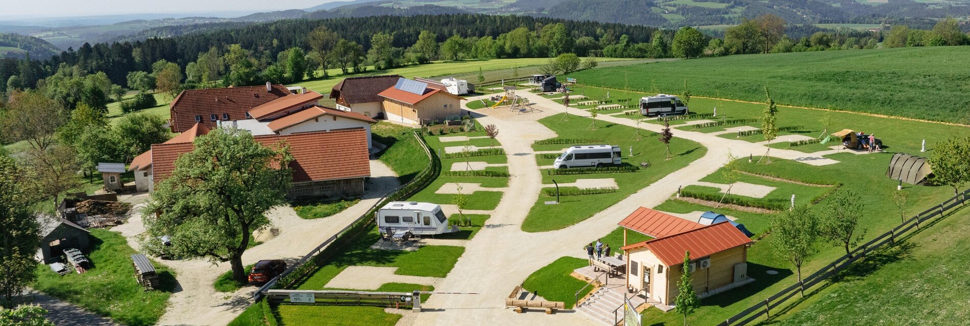 Campingplatz von oben