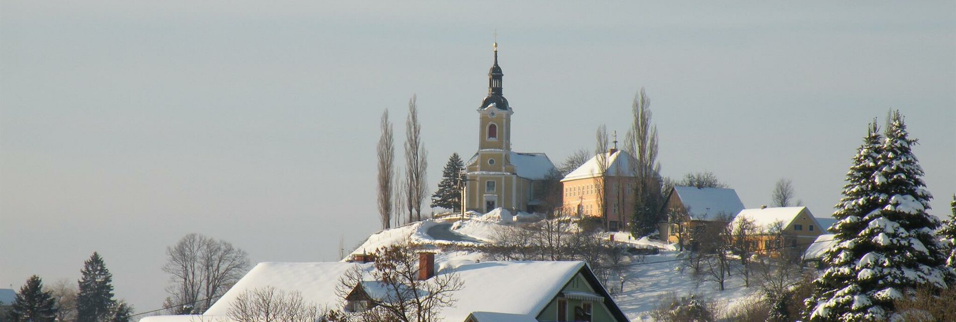 Winter Kirche Kitzeck