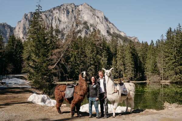 Mit den Lamas unterwegs