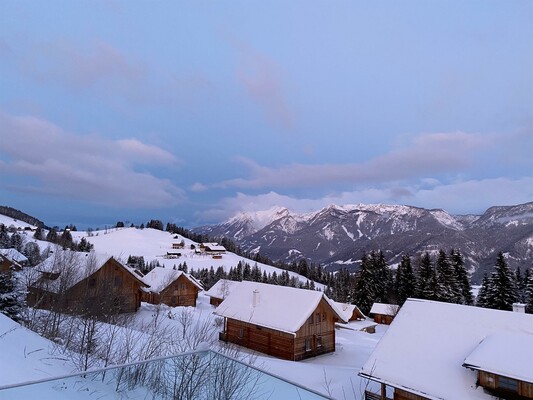 Alpenlodge Terrasse Aussicht