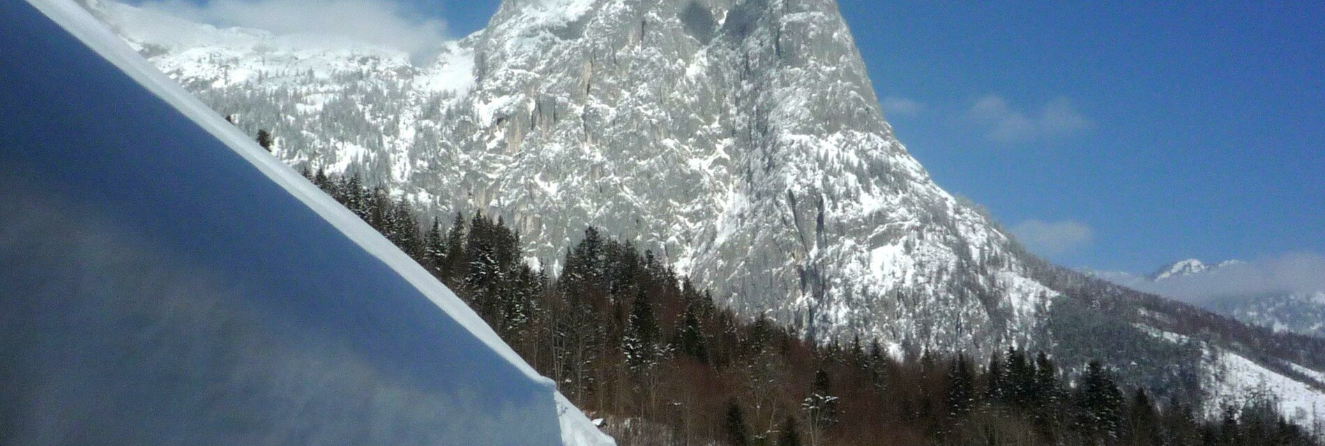 Donelnhof, Grundlsee, Blick auf das Gebirge