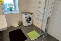 Badezimmer Dusche Waschmaschine
