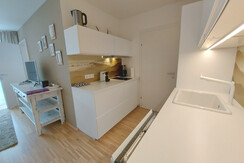 Küchenzeile Kochbereich TV