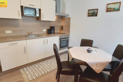 Wohn-Schlafraum Küchenzeile Essbereich