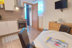 Wohn-Schlafraum Essbereich TV Küchenzeile