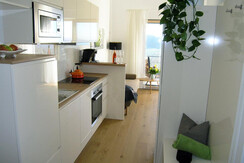 Küche in der Ferienwohnung