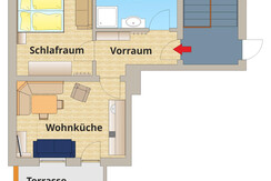 Skizze Appartement Hauser Kaibling