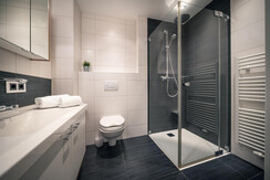 Bathroom with shower and toilet