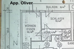Skizze Appartement Oliver