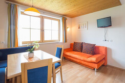 App Dachstein Wohnraum mit ausziehbSchlafsofa