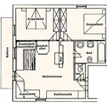 Bild von Appartement 3/2 Schlafzimmer/1 Bad mit Dusche,WC