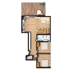 Photo of Apartment, shower and bath, toilet, 2 bed rooms